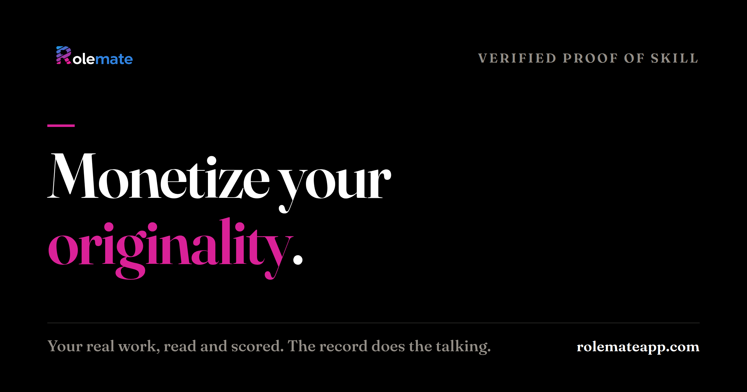 Rolemate share card: Monetize your originality